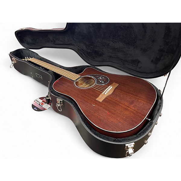 Used Fender CD60CE Mahogany Natural Acoustic Electric Guitar
