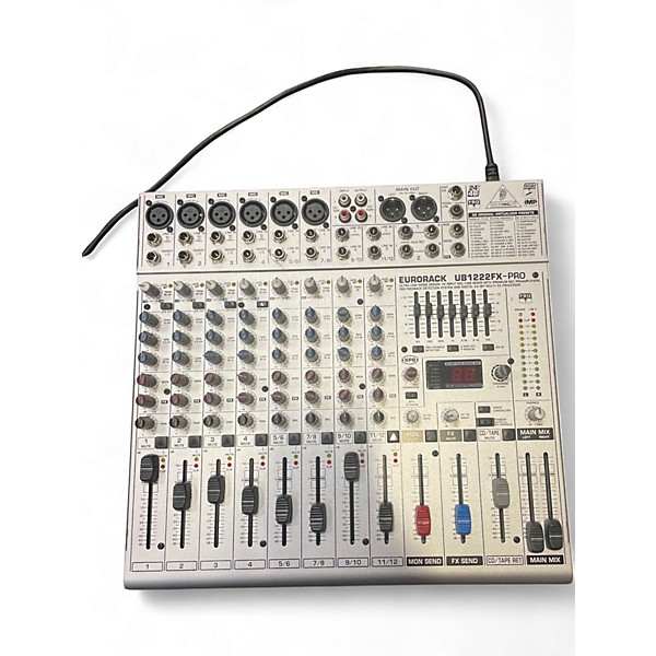 Used Behringer EURORACK UB1222FX - PRO Powered Mixer