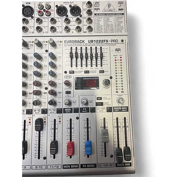 Used Behringer EURORACK UB1222FX - PRO Powered Mixer