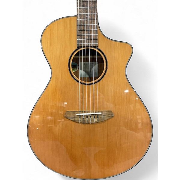 Used Breedlove Discovery Concert Nylon ce Vintage Natural Classical Acoustic Guitar