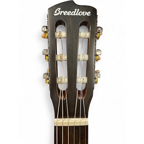 Used Breedlove Discovery Concert Nylon ce Vintage Natural Classical Acoustic Guitar