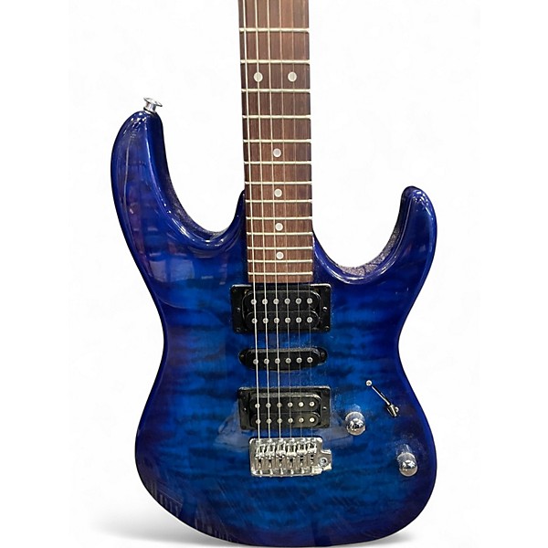 Used Ibanez GRX70QA BLUE Solid Body Electric Guitar