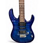 Used Ibanez GRX70QA BLUE Solid Body Electric Guitar