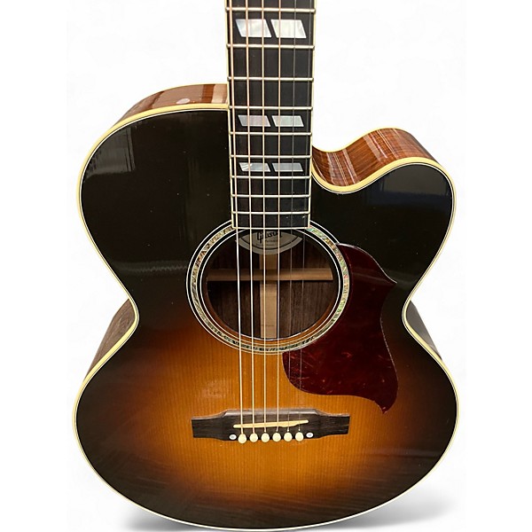 Used Gibson J165EC Vintage Sunburst Acoustic Electric Guitar