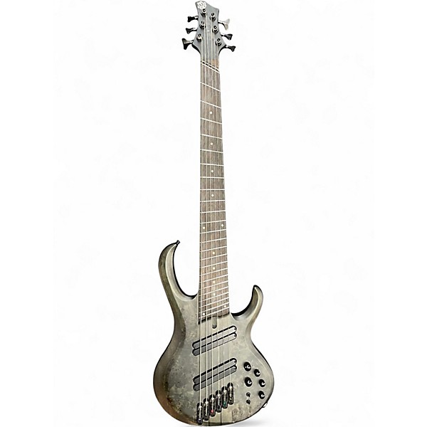 Used Ibanez BTB806MS Transparent Gray Flat Electric Bass Guitar