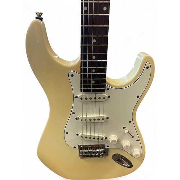 Used Lotus STRATOCASTER Pearl White Solid Body Electric Guitar