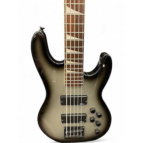 Used Jackson JS3V Concert 5 String Silverburst Electric Bass Guitar