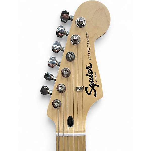 Used Squier SONIC STRATOCASTER Black Solid Body Electric Guitar