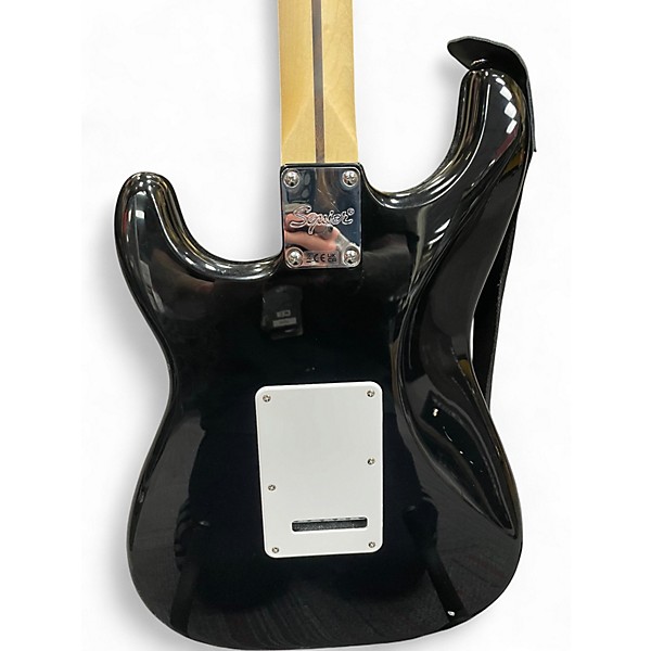 Used Squier SONIC STRATOCASTER Black Solid Body Electric Guitar