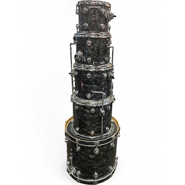 Used DW 5 Piece Collector's Series black pearl Drum Kit
