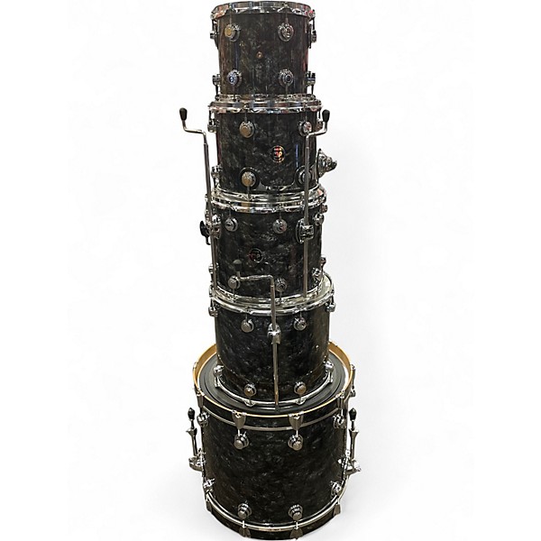 Used DW 5 Piece Collector's Series black pearl Drum Kit