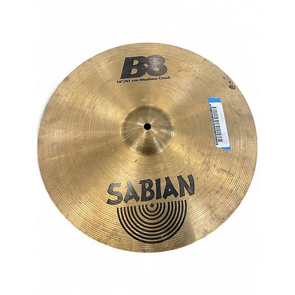 Used SABIAN 16in B8 Medium Crash Cymbal