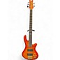 Used Schecter Guitar Research Stiletto Elite 5 String Trans Orange Electric Bass Guitar thumbnail
