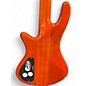Used Schecter Guitar Research Stiletto Elite 5 String Trans Orange Electric Bass Guitar