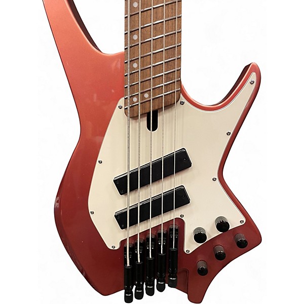 Used Hils HNB5 Rose Gold Electric Bass Guitar