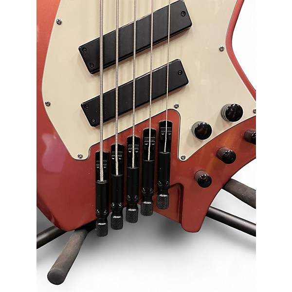 Used Hils HNB5 Rose Gold Electric Bass Guitar