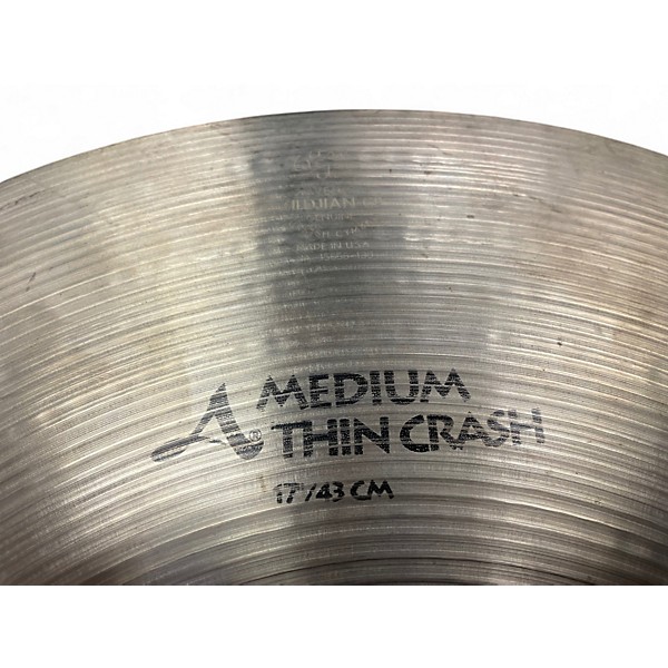 Used Zildjian 17in Avedis Thin Crash Cymbal