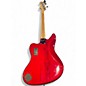 Used Squier Jaguar Bass Candy Apple Red Electric Bass Guitar