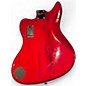 Used Squier Jaguar Bass Candy Apple Red Electric Bass Guitar