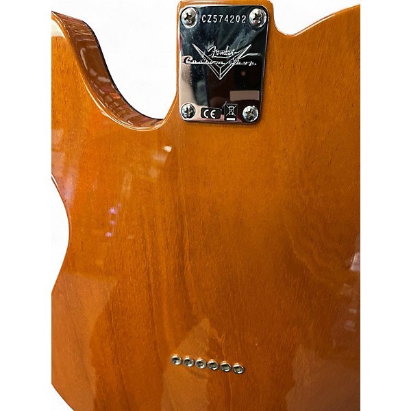 Used Fender artisan dual P90 Maple-burl Natural Solid Body Electric Guitar