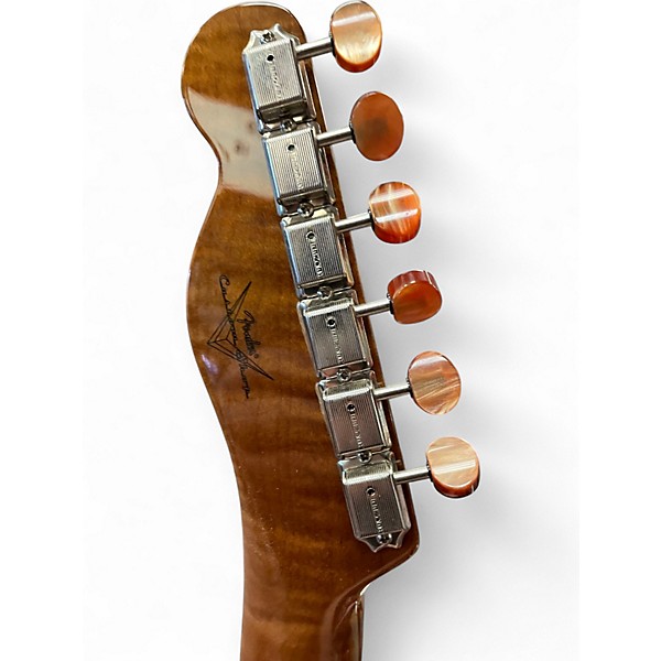 Used Fender artisan dual P90 Maple-burl Natural Solid Body Electric Guitar