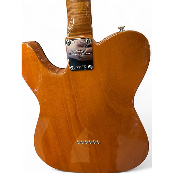 Used Fender artisan dual P90 Maple-burl Natural Solid Body Electric Guitar