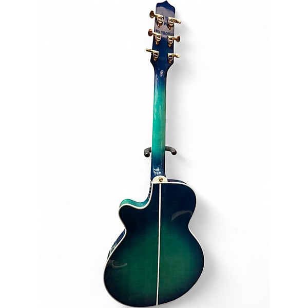 Used Takamine TSP178AC Trans Blue Burst Acoustic Electric Guitar
