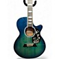 Used Takamine TSP178AC Trans Blue Burst Acoustic Electric Guitar