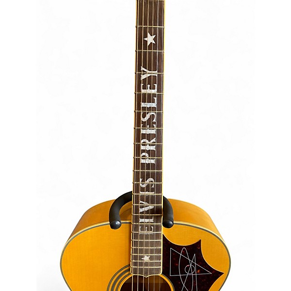 Used Epiphone EJ200E Elvis Presley  Natual Acoustic Electric Guitar