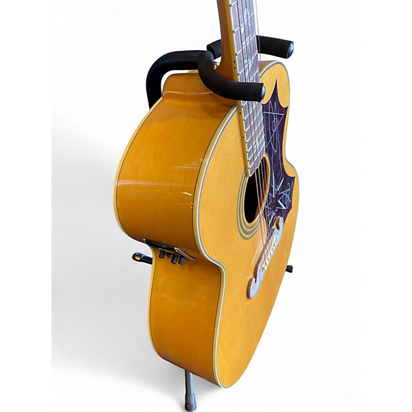 Used Epiphone EJ200E Elvis Presley  Natual Acoustic Electric Guitar