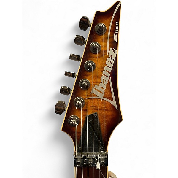 Used Ibanez S670QM Brown Sunburst Solid Body Electric Guitar