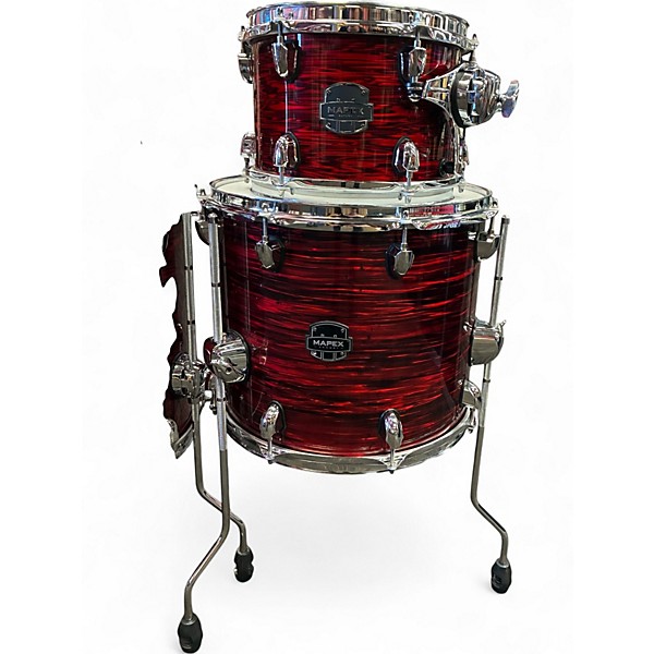 Used Mapex 5 Piece Saturn IV MH Red Strata Pearl Drum Kit