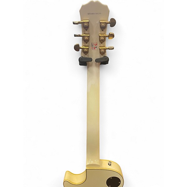 Used Epiphone Inspired by Gibson Custom Les Paul Custom Vintage White Solid Body Electric Guitar