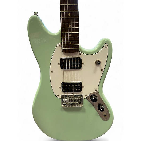 Used Squier Bullet Mustang HH Seafoam Green Solid Body Electric Guitar