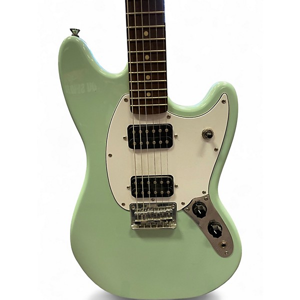 Used Squier Bullet Mustang HH Seafoam Green Solid Body Electric Guitar