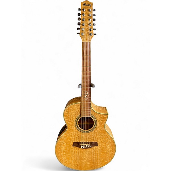 Used Ibanez EW2012ASENT Natural 12 String Acoustic Electric Guitar