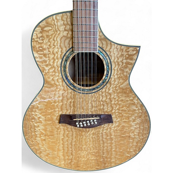 Used Ibanez EW2012ASENT Natural 12 String Acoustic Electric Guitar
