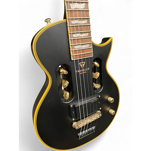 Used Traveler Guitar EC1 Black and Gold Electric Guitar
