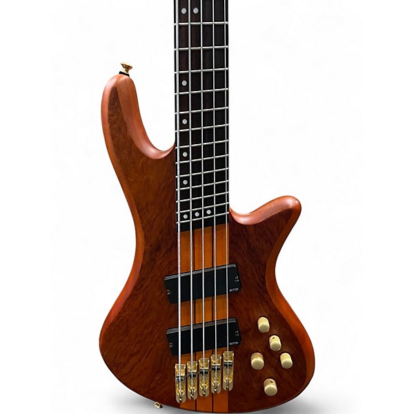 Used Schecter Guitar Research Stiletto Studio 5 String HONEY Electric Bass Guitar