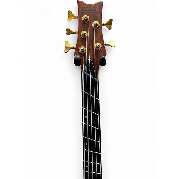 Used Schecter Guitar Research Stiletto Studio 5 String HONEY Electric Bass Guitar