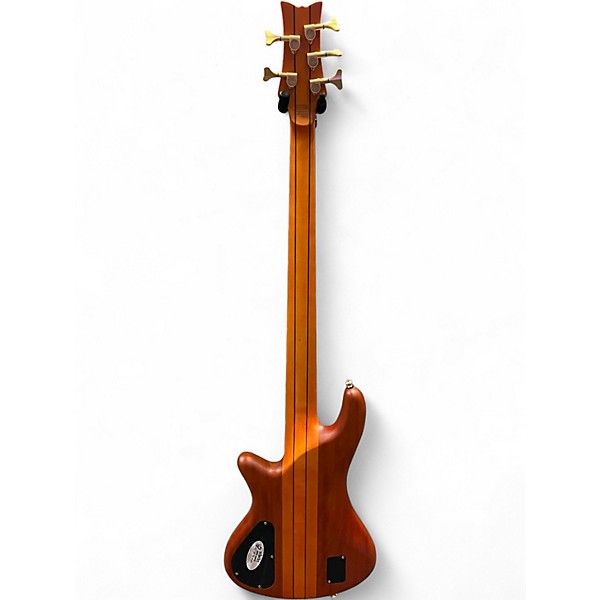 Used Schecter Guitar Research Stiletto Studio 5 String HONEY Electric Bass Guitar