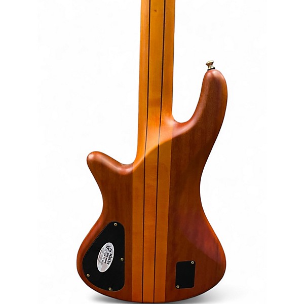 Used Schecter Guitar Research Stiletto Studio 5 String HONEY Electric Bass Guitar