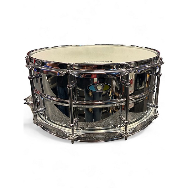 Used Ludwig 6.5X14 Supralite Snare Silver Drum