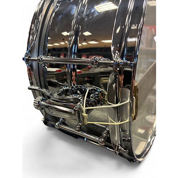 Used Ludwig 6.5X14 Supralite Snare Silver Drum
