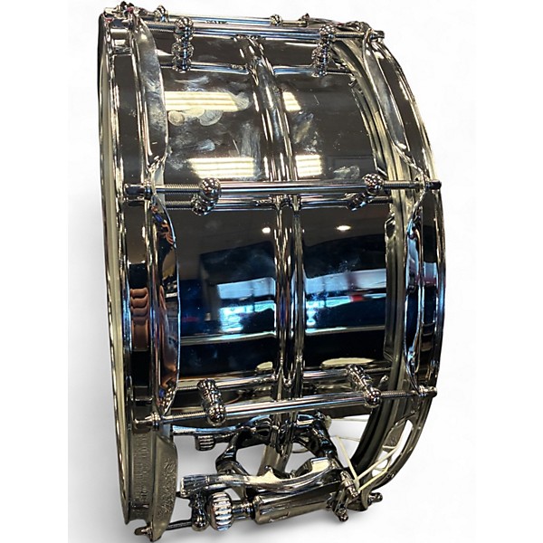 Used Ludwig 6.5X14 Supralite Snare Silver Drum