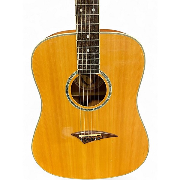 Used Dean tradition one Natural Acoustic Electric Guitar