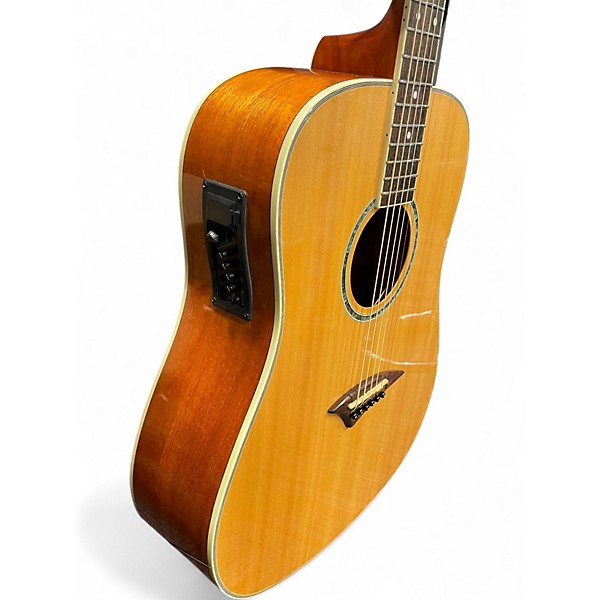 Used Dean tradition one Natural Acoustic Electric Guitar