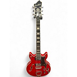 Used Hagstrom Alvar Cherry Hollow Body Electric Guitar