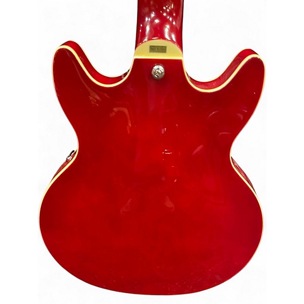 Used Hagstrom Alvar Cherry Hollow Body Electric Guitar