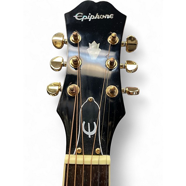 Used Epiphone PR5E Natural Acoustic Electric Guitar